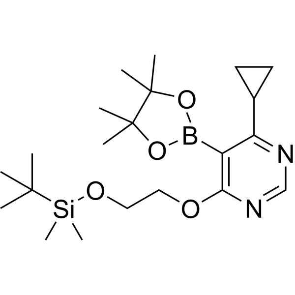 4-(2-((tert-Butyldimethylsilyl)oxy)ethoxy)-6-cyclopropyl-5-(4,4,5,5-tetramethyl-1,3,2-dioxaborolan-2-yl)pyrimidine|CS-1377351