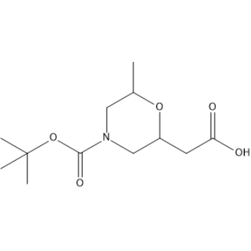 2-(4-(tert-Butoxycarbonyl)-6-methylmorpholin-2-yl)acetic acid|CS-1377378