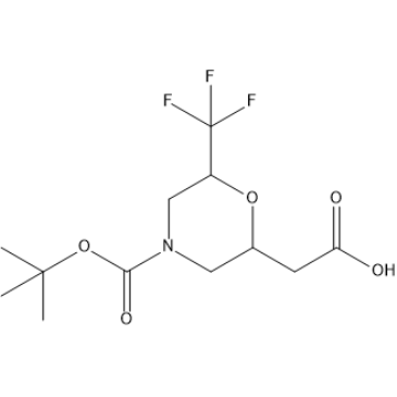 2-(4-(tert-Butoxycarbonyl)-6-(trifluoromethyl)morpholin-2-yl)acetic acid|CS-1377381