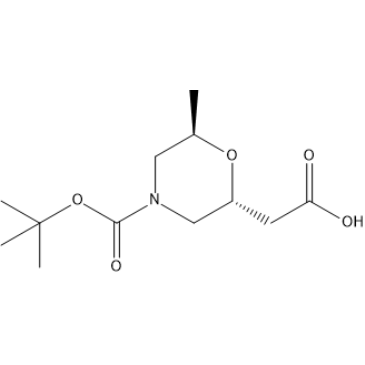 2-((2R,6R)-4-(tert-Butoxycarbonyl)-6-methylmorpholin-2-yl)acetic acid|CS-1377383