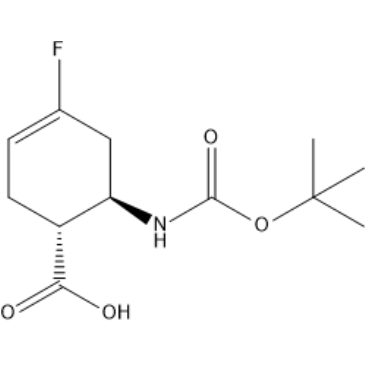 rel-(1R,6R)-6-((tert-Butoxycarbonyl)amino)-4-fluorocyclohex-3-ene-1-carboxylic acid|CS-1377414