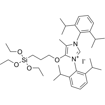 1,3-Bis(2,6-diisopropylphenyl)-5-methyl-4-(3-(triethoxysilyl)propoxy)-1H-imidazol-3-ium iodide|CS-1377771