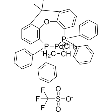 Palladium(1+), [(9,9-dimethyl-9H-xanthene-4,5-diyl)bis[diphenylphosphine-κP]](η3-2-propenyl)- trifluoromethanesulfonate|CS-1377782