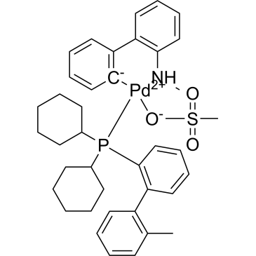 Palladium, [dicyclohexyl(2′-methyl[1,1′-biphenyl]-2-yl)phosphine](methanesulfonato-κO)[2′-(methylamino-κN)[1,1′-biphenyl]-2-yl-κC]-|CS-1377838