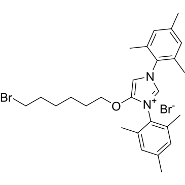 4-((6-Bromohexyl)oxy)-1,3-dimesityl-1H-imidazol-3-ium bromide|CS-1377855