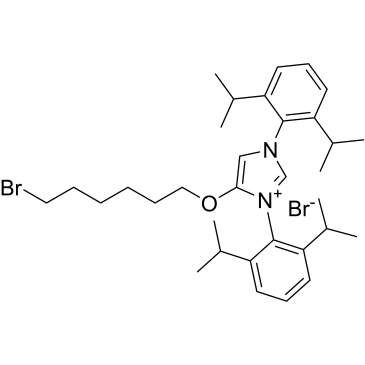 4-((6-Bromohexyl)oxy)-1,3-bis(2,6-diisopropylphenyl)-1H-imidazol-3-ium bromide|CS-1377856