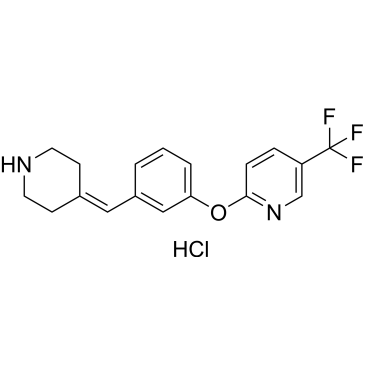 2-(3-(Piperidin-4-ylidenemethyl)phenoxy)-5-(trifluoromethyl)pyridine hydrochloride|CS-1378501