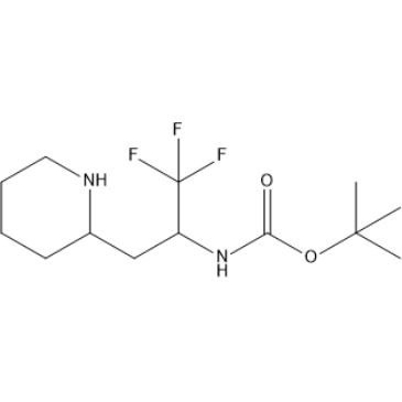 tert-Butyl (1,1,1-trifluoro-3-(piperidin-2-yl)propan-2-yl)carbamate|CS-1378531