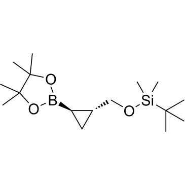 tert-Butyldimethyl(((1R,2R)-2-(4,4,5,5-tetramethyl-1,3,2-dioxaborolan-2-yl)cyclopropyl)methoxy)silane|CS-1378688