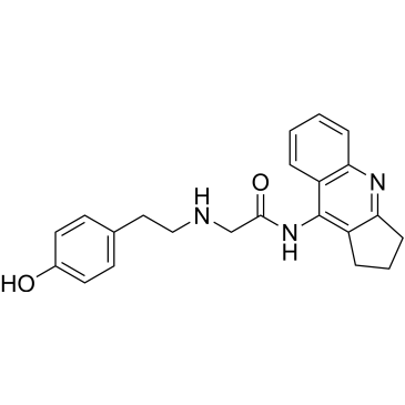 N-(2,3-Dihydro-1H-cyclopenta[b]quinolin-9-yl)-2-((4-hydroxyphenethyl)amino)acetamide|CS-1378814