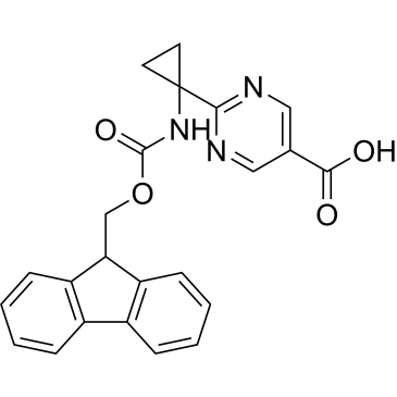 2-(1-((((9H-Fluoren-9-yl)methoxy)carbonyl)amino)cyclopropyl)pyrimidine-5-carboxylic acid|CS-1378835
