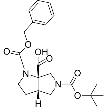 rel-(3aS,6aS)-1-((Benzyloxy)carbonyl)-5-(tert-butoxycarbonyl)hexahydropyrrolo[3,4-b]pyrrole-6a(1H)-carboxylic acid|CS-1378987