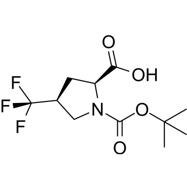 rel-(2S,4S)-1-(tert-Butoxycarbonyl)-4-(trifluoromethyl)pyrrolidine-2-carboxylic acid|CS-1379059