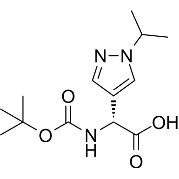 (R)-2-((tert-Butoxycarbonyl)amino)-2-(1-isopropyl-1H-pyrazol-4-yl)acetic acid|CS-1379063