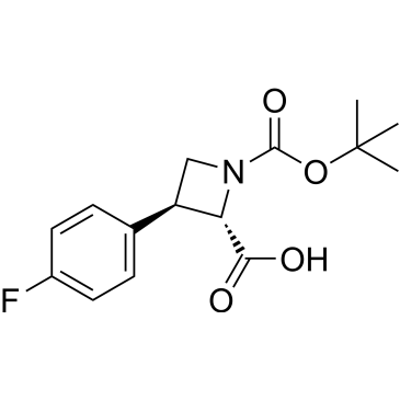 (2S,3S)-1-(tert-Butoxycarbonyl)-3-(4-fluorophenyl)azetidine-2-carboxylic acid|CS-1379064