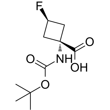 trans-1-((tert-Butoxycarbonyl)amino)-3-fluorocyclobutane-1-carboxylic acid|CS-1379072