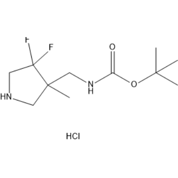 tert-Butyl ((4,4-difluoro-3-methylpyrrolidin-3-yl)methyl)carbamate hydrochloride|CS-1379075