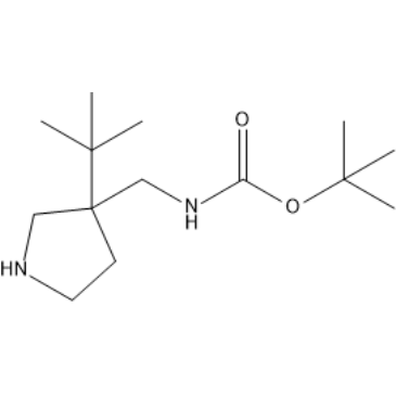 tert-Butyl ((3-(tert-butyl)pyrrolidin-3-yl)methyl)carbamate|CS-1379114