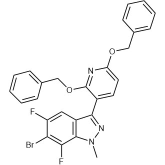 3-(2,6-Bis(benzyloxy)pyridin-3-yl)-6-bromo-5,7-difluoro-1-methyl-1H-indazole|CS-1379670