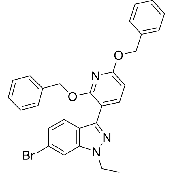 3-(2,6-Bis(benzyloxy)pyridin-3-yl)-6-bromo-1-ethyl-1H-indazole|CS-1379688