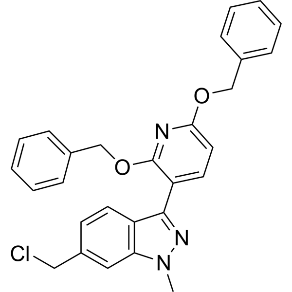 3-(2,6-Bis(benzyloxy)pyridin-3-yl)-6-(chloromethyl)-1-methyl-1H-indazole|CS-1379692