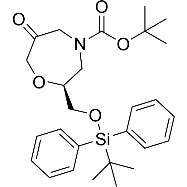 tert-Butyl (S)-2-(((tert-butyldiphenylsilyl)oxy)methyl)-6-oxo-1,4-oxazepane-4-carboxylate|CS-1379754