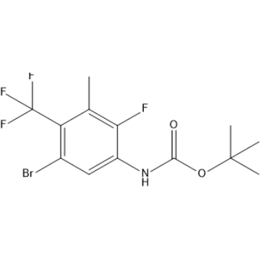 tert-Butyl (5-bromo-2-fluoro-3-methyl-4-(trifluoromethyl)phenyl)carbamate|CS-1379993