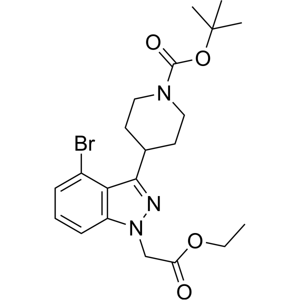 tert-Butyl 4-(4-bromo-1-(2-ethoxy-2-oxoethyl)-1H-indazol-3-yl)piperidine-1-carboxylate|CS-1380501