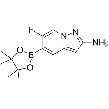 6-Fluoro-5-(4,4,5,5-tetramethyl-1,3,2-dioxaborolan-2-yl)pyrazolo[1,5-a]pyridin-2-amine|CS-1380648
