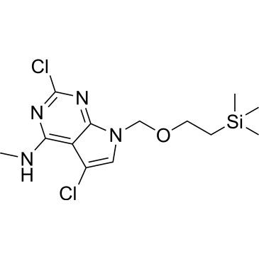2,5-Dichloro-N-methyl-7-((2-(trimethylsilyl)ethoxy)methyl)-7H-pyrrolo[2,3-d]pyrimidin-4-amine|CS-1380700