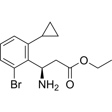 Ethyl (R)-3-amino-3-(2-bromo-6-cyclopropylphenyl)propanoate|CS-1381134