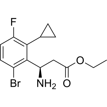 Ethyl (R)-3-amino-3-(6-bromo-2-cyclopropyl-3-fluorophenyl)propanoate|CS-1381141