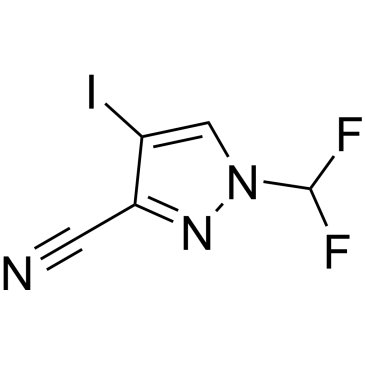 1-(Difluoromethyl)-4-iodo-1H-pyrazole-3-carbonitrile|CS-1381283
