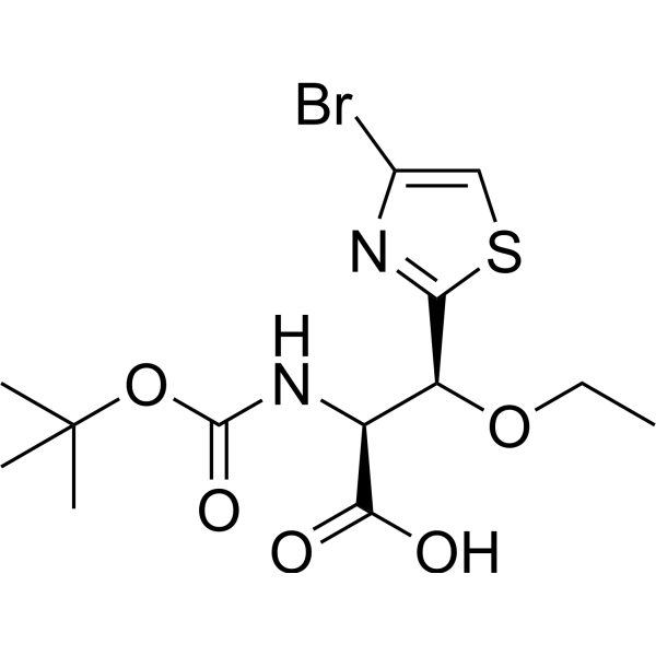 (2S,3S)-3-(4-Bromothiazol-2-yl)-2-((tert-butoxycarbonyl)amino)-3-ethoxypropanoic acid|CS-1381427