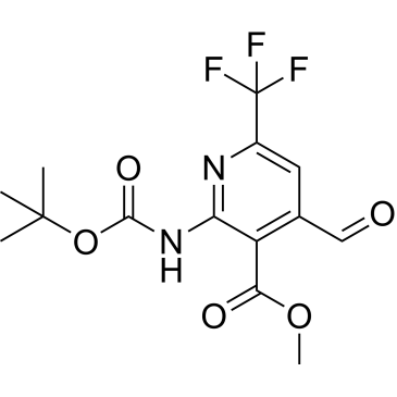 Methyl 2-((tert-butoxycarbonyl)amino)-4-formyl-6-(trifluoromethyl)nicotinate|CS-1381443
