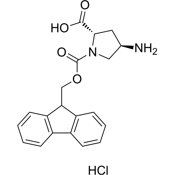 (2S,4R)-1-(((9H-Fluoren-9-yl)methoxy)carbonyl)-4-aminopyrrolidine-2-carboxylic acid hydrochloride|CS-1381678