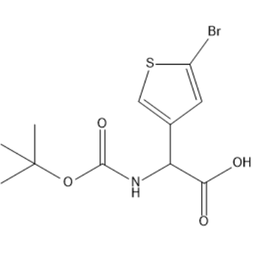 2-(5-Bromothiophen-3-yl)-2-((tert-butoxycarbonyl)amino)acetic acid|CS-1381689
