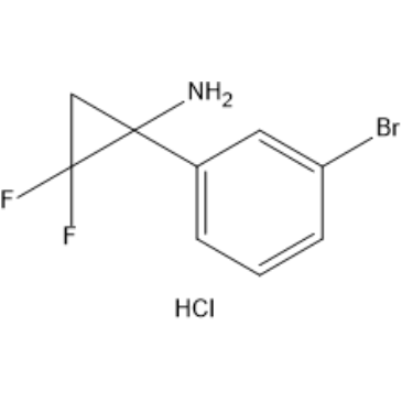 1-(3-Bromophenyl)-2,2-difluorocyclopropan-1-amine hydrochloride|CS-1381690