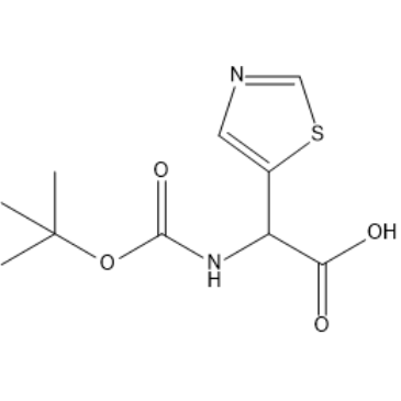2-((tert-Butoxycarbonyl)amino)-2-(thiazol-5-yl)acetic acid|CS-1381702