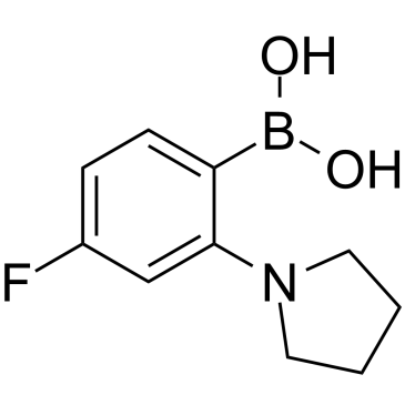 (4-Fluoro-2-(pyrrolidin-1-yl)phenyl)boronic acid|CS-1382908