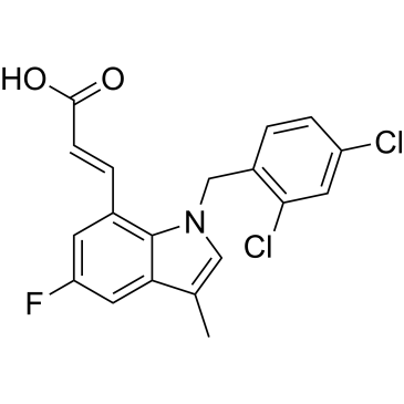 (E)-3-(1-(2,4-Dichlorobenzyl)-5-fluoro-3-methyl-1H-indol-7-yl)acrylic acid|CS-1382948