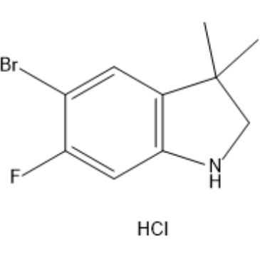 5-Bromo-6-fluoro-3,3-dimethylindoline hydrochloride|CS-1382975