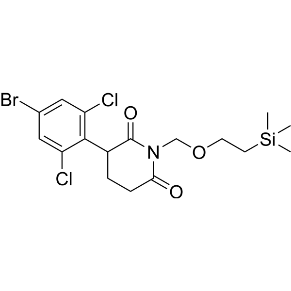3-(4-Bromo-2,6-dichlorophenyl)-1-((2-(trimethylsilyl)ethoxy)methyl)piperidine-2,6-dione|CS-1383020