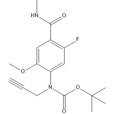 tert-Butyl (5-fluoro-2-methoxy-4-(methylcarbamoyl)phenyl)(prop-2-yn-1-yl)carbamate|CS-1383051