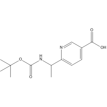6-(1-((tert-Butoxycarbonyl)amino)ethyl)nicotinic acid|CS-1383090