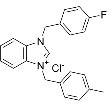 1-(4-Fluorobenzyl)-3-(4-methylbenzyl)-1H-benzo[d]imidazol-3-ium chloride|CS-1383369