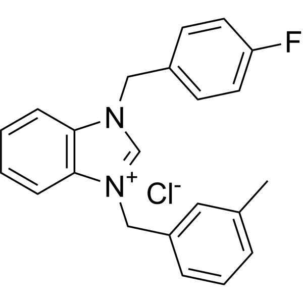 1-(4-Fluorobenzyl)-3-(3-methylbenzyl)-1H-benzo[d]imidazol-3-ium chloride|CS-1383370