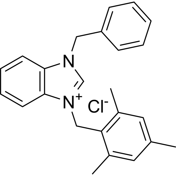 1-Benzyl-3-(2,4,6-trimethylbenzyl)-1H-benzo[d]imidazol-3-ium chloride|CS-1383373