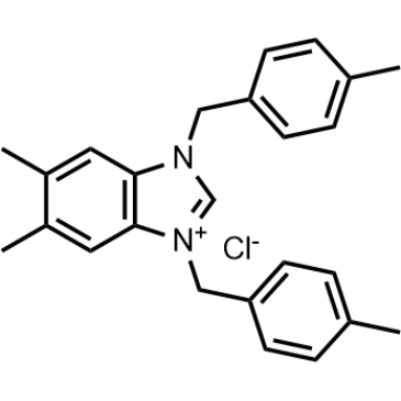 5,6-Dimethyl-1,3-bis(4-methylbenzyl)-1H-benzo[d]imidazol-3-ium chloride|CS-1383374