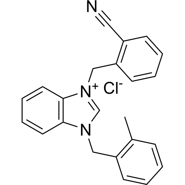 3-(2-Cyanobenzyl)-1-(2-methylbenzyl)-1H-benzo[d]imidazol-3-ium chloride|CS-1383376